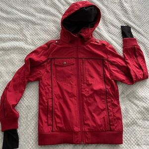 Baubax Red Size M waterproof bomber travel jacket